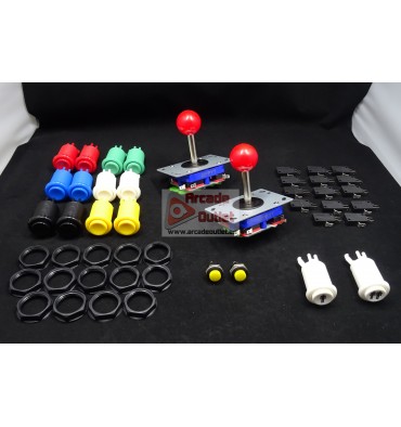 Kit Basico de Joysticks de bola  y 16 Botones