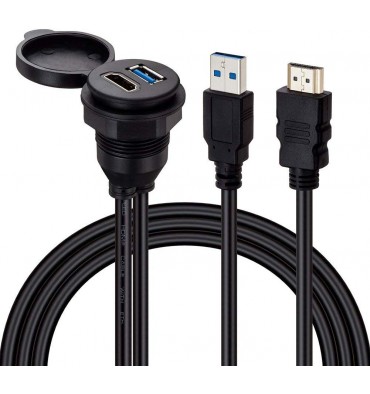 Cable Pasamuros HDMI + USB